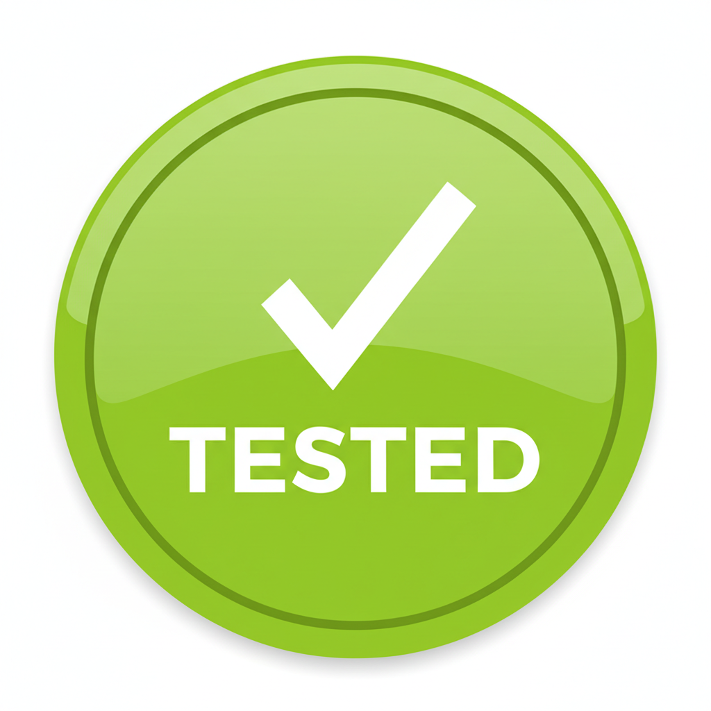 Green tested icon